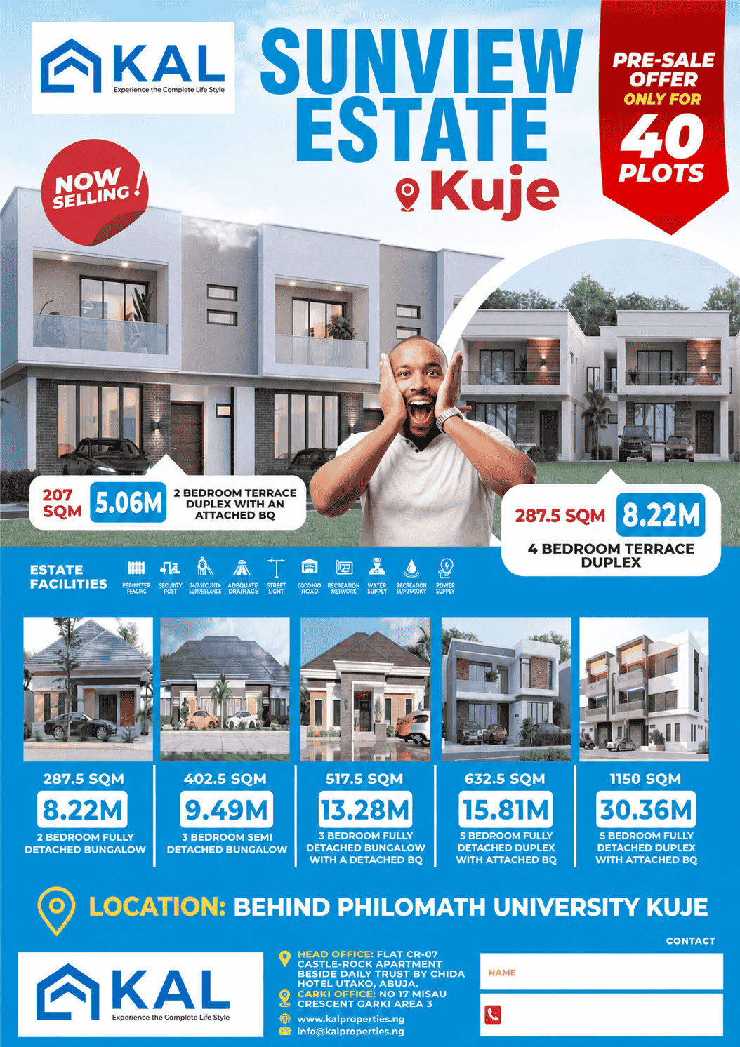 SUNVIEW ESTATE, KUJE – LAND DESCRIPTION